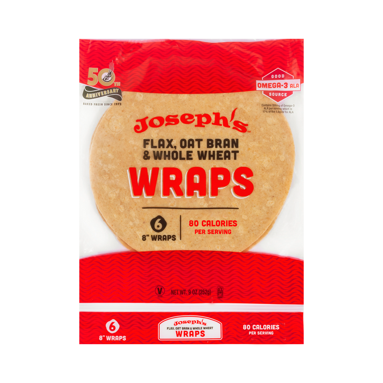 Flax, Oat Bran & Whole Wheat Wraps